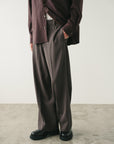 EVERYDAY VIRGIN WOOL TROUSERS CHARCOAL