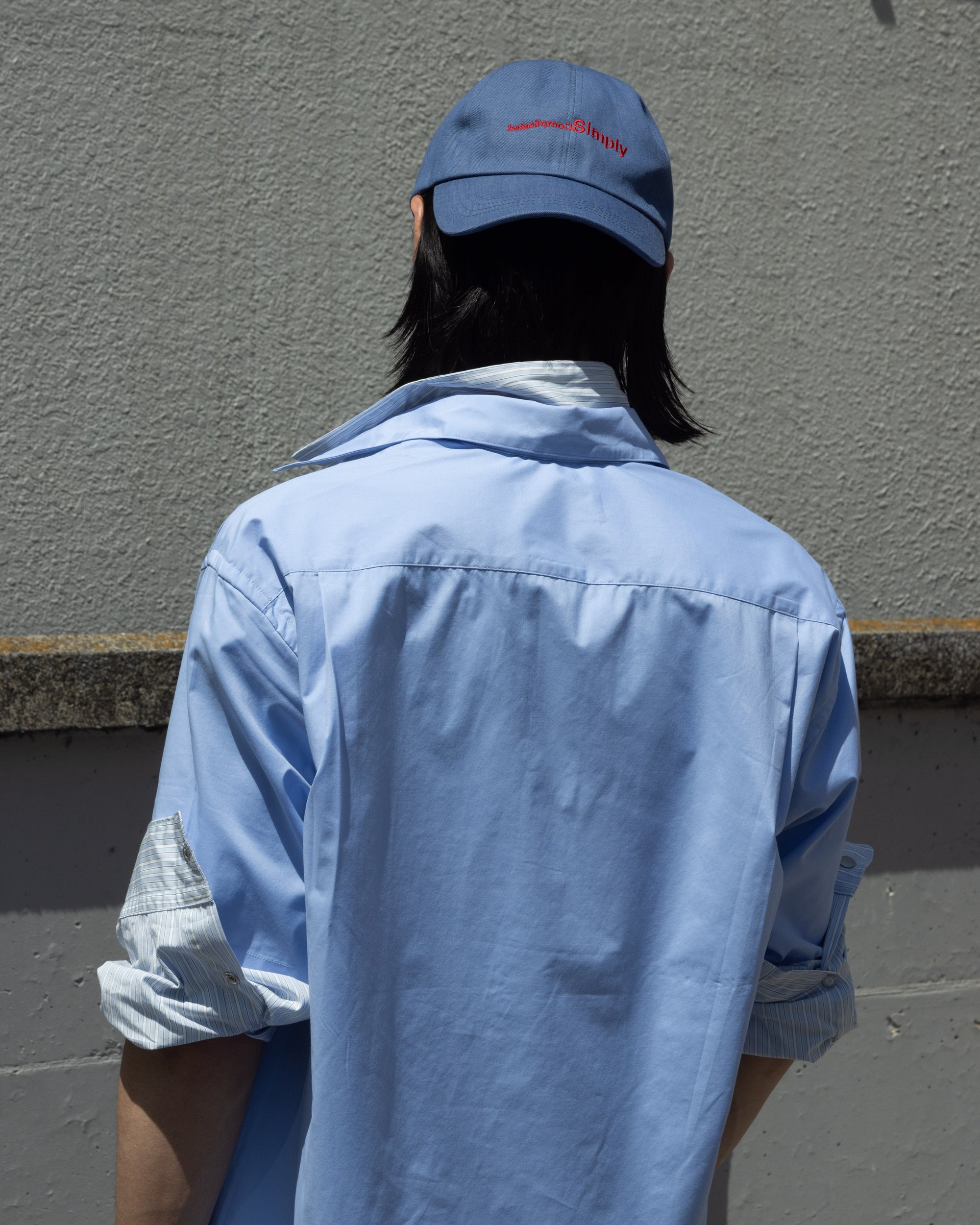 REVERSED LOGO 6 PANEL CAP NAVY