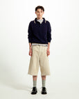 BF SELVEDGE JORTS BEIGE