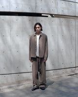 UNEVEN WOOL OVER SHIRT