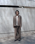 UNEVEN WOOL OVER SHIRT