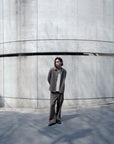 UNEVEN WOOL LOOSE TROUSERS