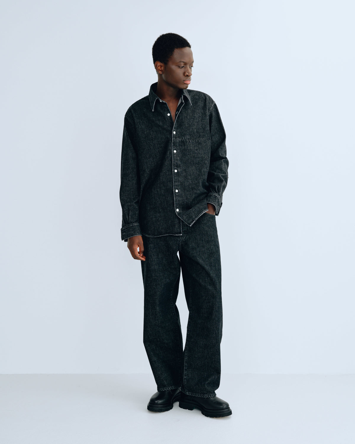 BF DENIM SHIRT BLACK – SimplyComplicated