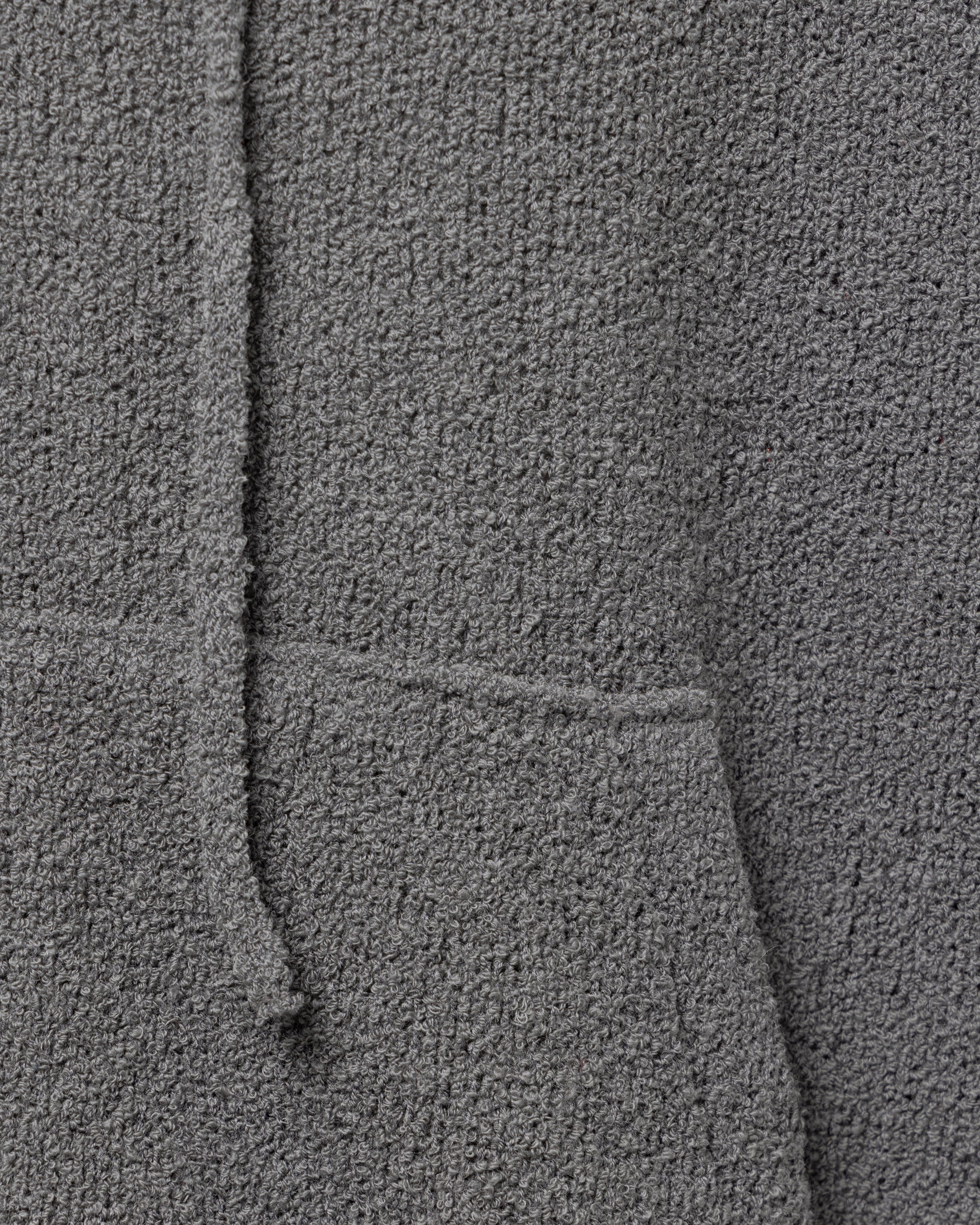 WOOL TERRY KNIT ZIP HOODIE DK.GRAY – SimplyComplicated