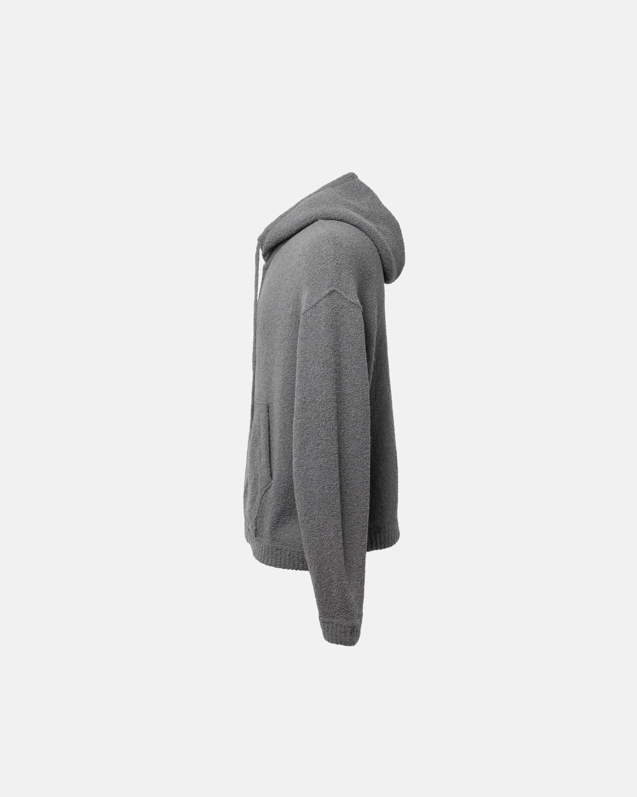 WOOL TERRY KNIT ZIP HOODIE DK.GRAY – SimplyComplicated